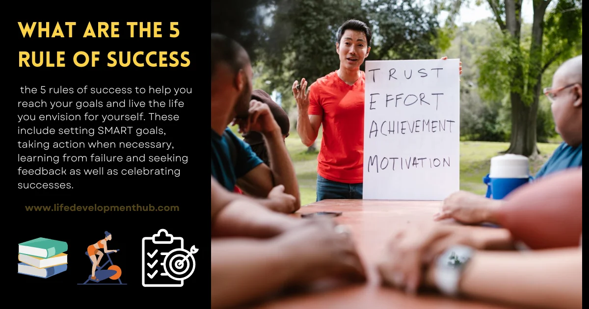 What are the 5 rules of success